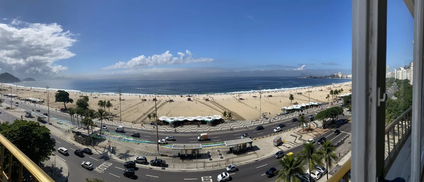 Vista da orla de Copacabana